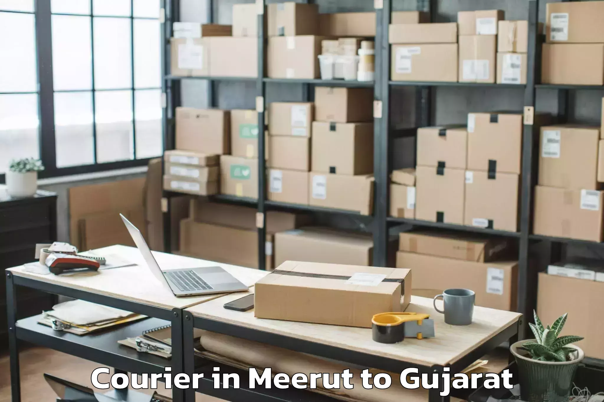 Trusted Meerut to Naroda Courier